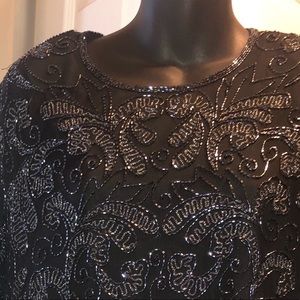 Vintage Papell Boutique Evening beaded Top